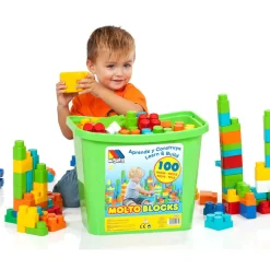 MOLTO Juguetes De Construcción*- Contenedor 90 Bloques
