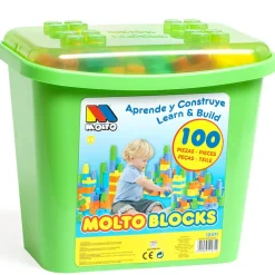 MOLTO Juguetes De Construcción*- Contenedor 90 Bloques