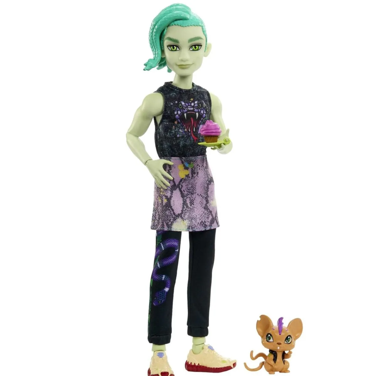 MATTEL Muñecas*Monster High - Deuce Gorgon con mascota y accesorios ㅤ