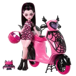 MONSTER HIGH Muñecas*- Draculaura y su Scooter