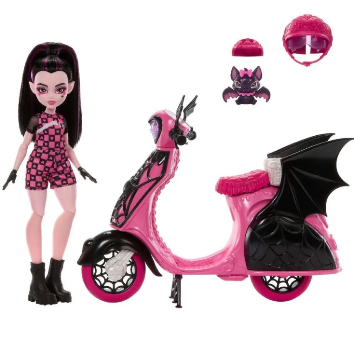 MONSTER HIGH Muñecas*- Draculaura y su Scooter