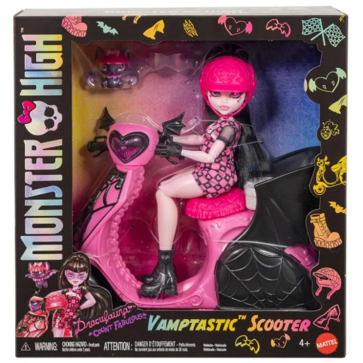 MONSTER HIGH Muñecas*- Draculaura y su Scooter