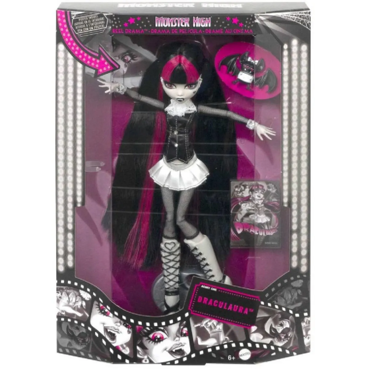 MONSTER HIGH Muñecas*- Draculaura - Colección Reel Drama