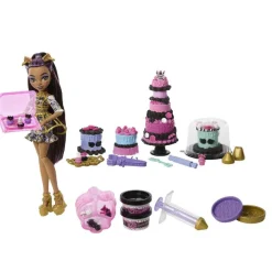 MONSTER HIGH Muñecas*- Kit de Pastelería con Clawdeen Wolf - Colección Scary Sweet Birthday