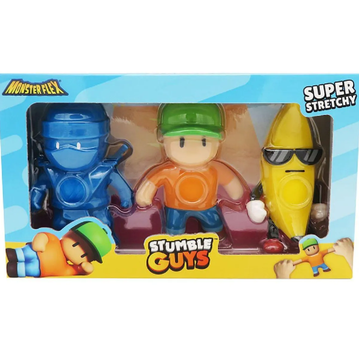 BIZAK Figuras De Acción*Monsterflex - Pack 3 Stumble Guys