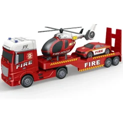 Vehículos Y Circuitos*Motor & Co - Camión de rescate con helicóptero y coche (varios modelos)