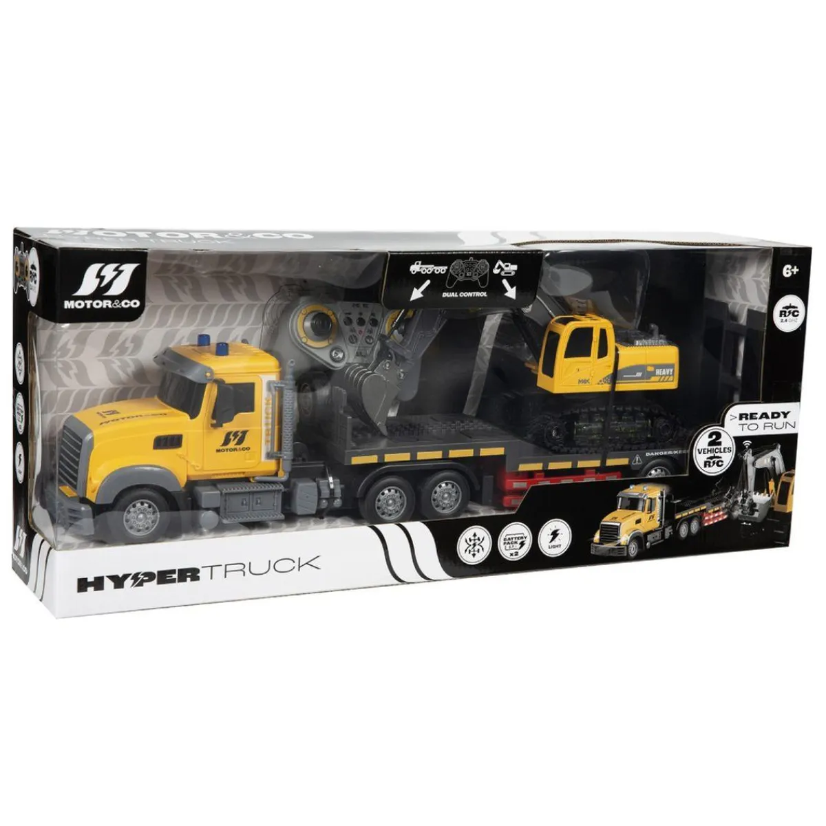 MOTORI & CO Vehículos Y Circuitos*Motor & Co - Camión y excavadora con control remoto