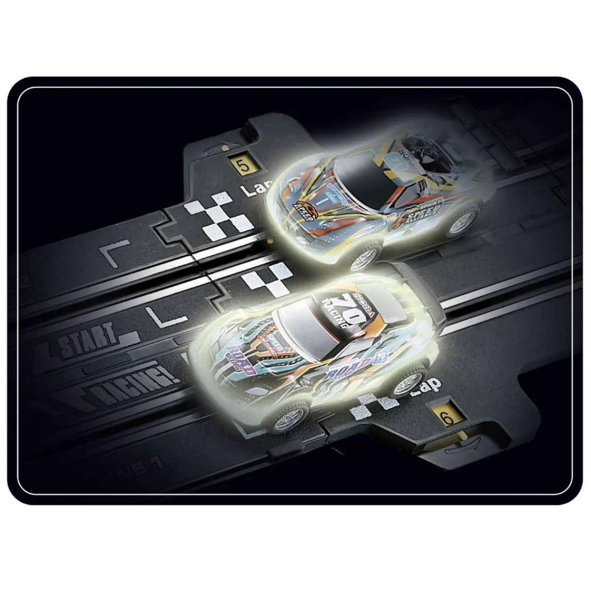 MOTOR & CO R/C Vehículos Y Circuitos*Motor & Co - Pista de Carreras Adrenaline Flash 7,4 m con dos Coches