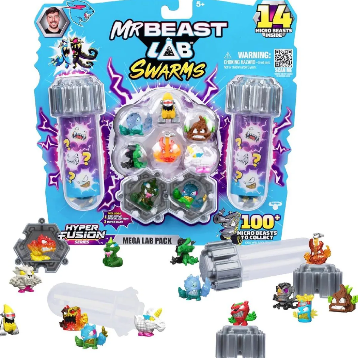 BEAST LAB Figuras De Acción*Mr. Swarms - Pack 14 Figuras Coleccionables (Varios modelos)