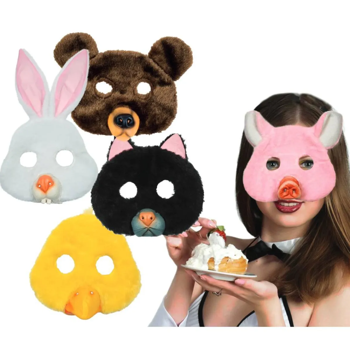 TOYS "R" US Disfraces|Halloween*Máscara de felpa (varios modelos)