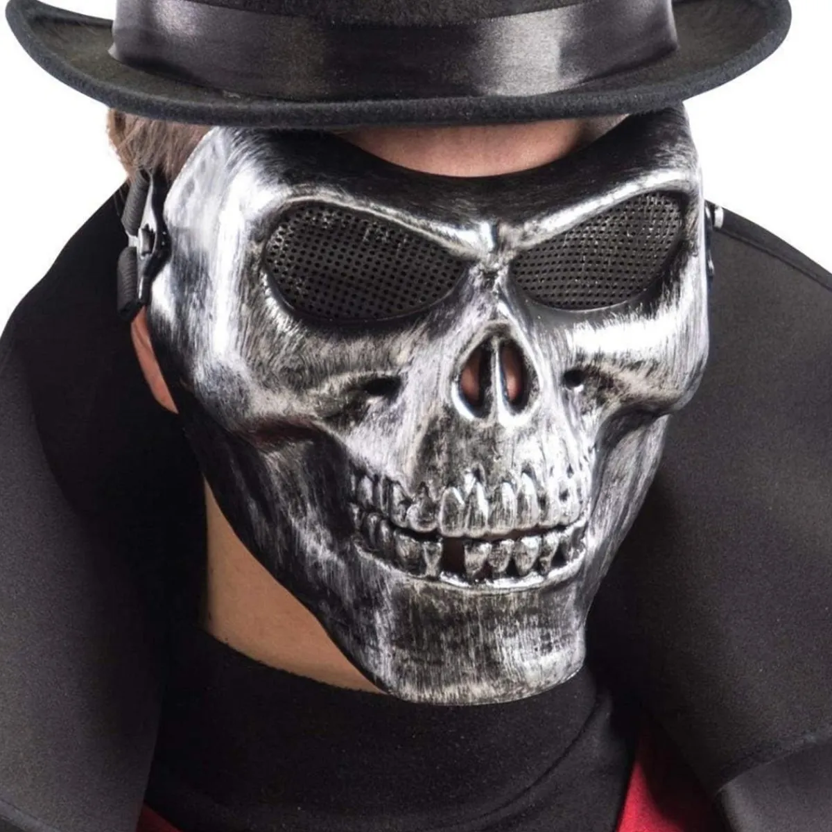 TOYS "R" US Disfraces|Halloween*Máscara de teschio gris en plástica rígida