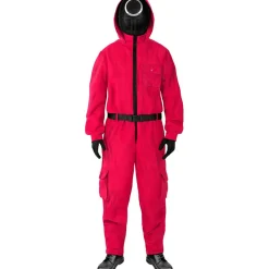 Funidelia Halloween|Disfraces*Máscara el Juego del Calamar círculo - Oficial Netflix