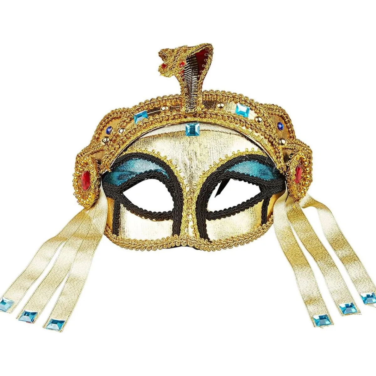 TOYS "R" US Disfraces|Halloween*Máscara Veneciana Cleopatra Dorada ㅤ