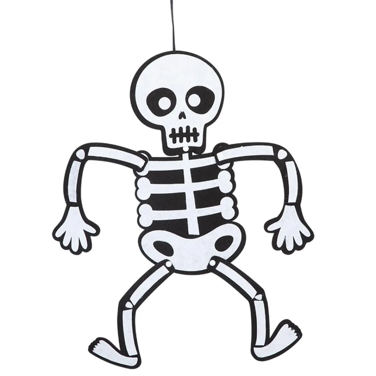 RUBIE'S Halloween*Móvil Esqueleto Fieltro 51 cm