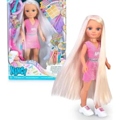 NANCY Muñecas*- Muñeca con pelo súper largo y accesorios para crear peinados ㅤ