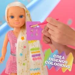 NANCY Muñecas*- Muñeca con pelo súper largo y accesorios para crear peinados ㅤ