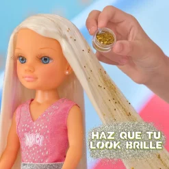 NANCY Muñecas*- Muñeca con pelo súper largo y accesorios para crear peinados ㅤ
