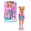 NANCY Muñecas*- Muñeca patinadora con accesorios y chaqueta rosa, para niños y niñas