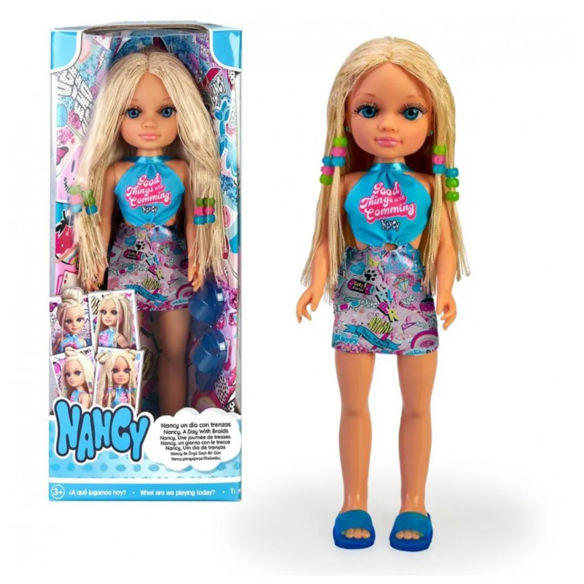 NANCY Muñecas*- Un día de trenzas, pelo rubio