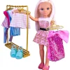 NANCY Muñecas*- Vestidor de looks con ropa y accesorios para muñeca glamurosa ㅤ