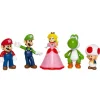 NINTENDO Figuras De Acción*- Super Mario - Super Mario: Set de 5 figuras variadas de 6,5 cm ㅤ
