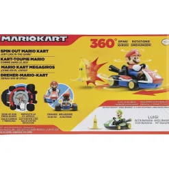 NINTENDO Figuras De Acción*- Super Mario - Vehículo acrobático de Super Mario Kart con plátano y giros 360º ㅤ