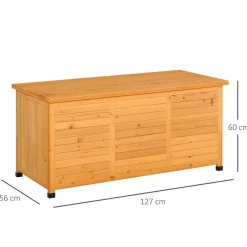 Outsunny Estilo De Vida*- Baúl de jardín de madera