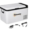 Outsunny Figuras De Acción*- Nevera congelador portatil 25L Blanco