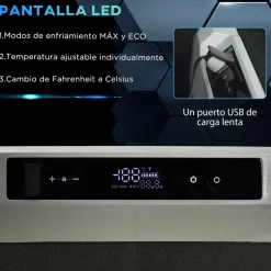 Outsunny Figuras De Acción*- Nevera congelador portatil 40L Negro