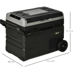 Outsunny Figuras De Acción*- Nevera congelador portatil 60L Negro