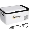 Outsunny Figuras De Acción*- Nevera congelador portatil 18L Blanco