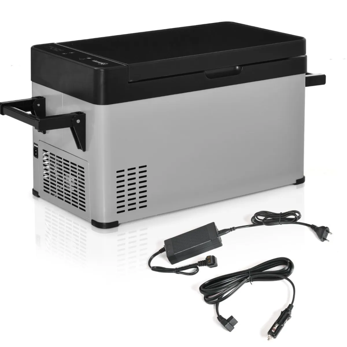 Outsunny Figuras De Acción*- Nevera congelador 40L Gris y Negro