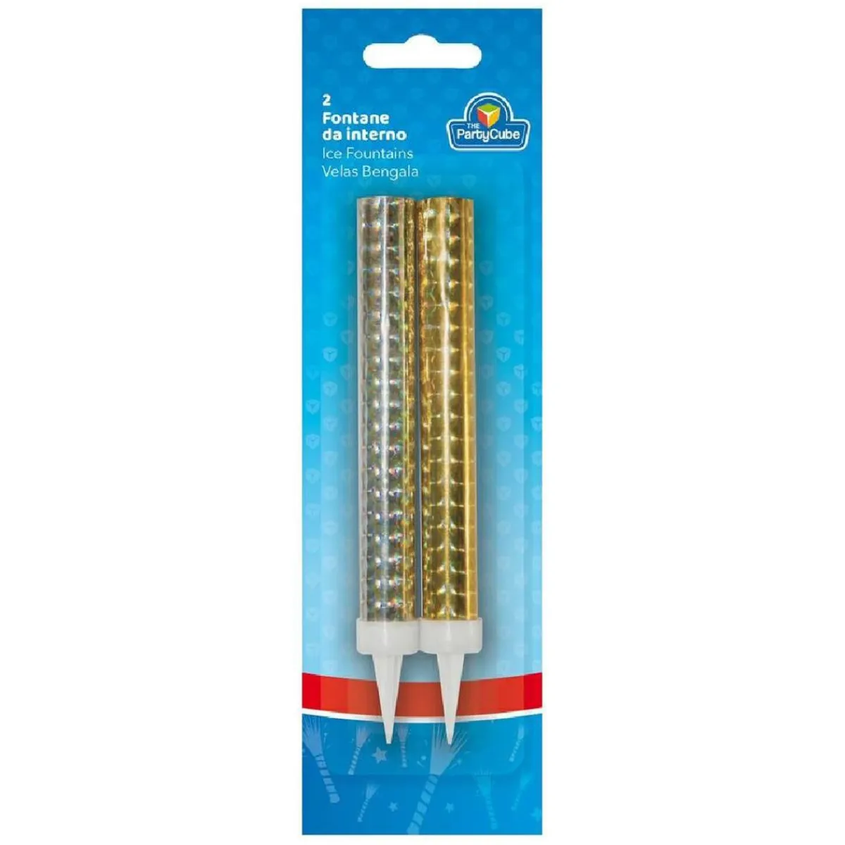 TOYS "R" US Artículos De Fiesta Y Regalos*Pack 2 velas bengala doradas