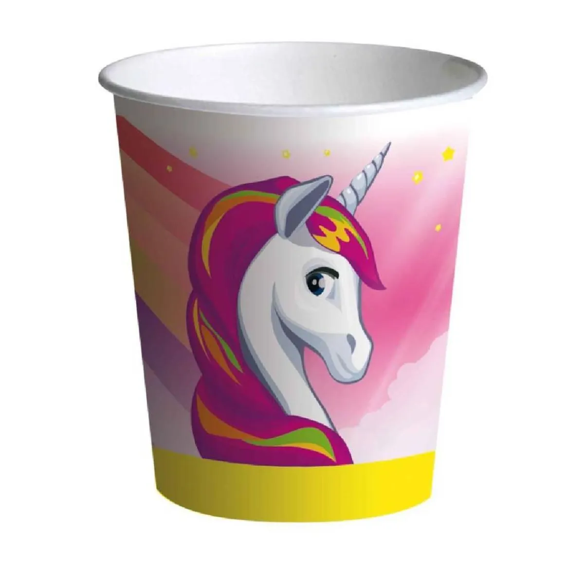 TOYS "R" US Artículos De Fiesta Y Regalos*Pack de 8 vasos Unicornio de cartón