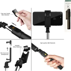 KLACK EUROPE Figuras De Acción*Palo selfie Bluetooth con mando a distancia