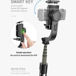 KLACK EUROPE Figuras De Acción*Palo selfie con mando a distancia estabilizador L08