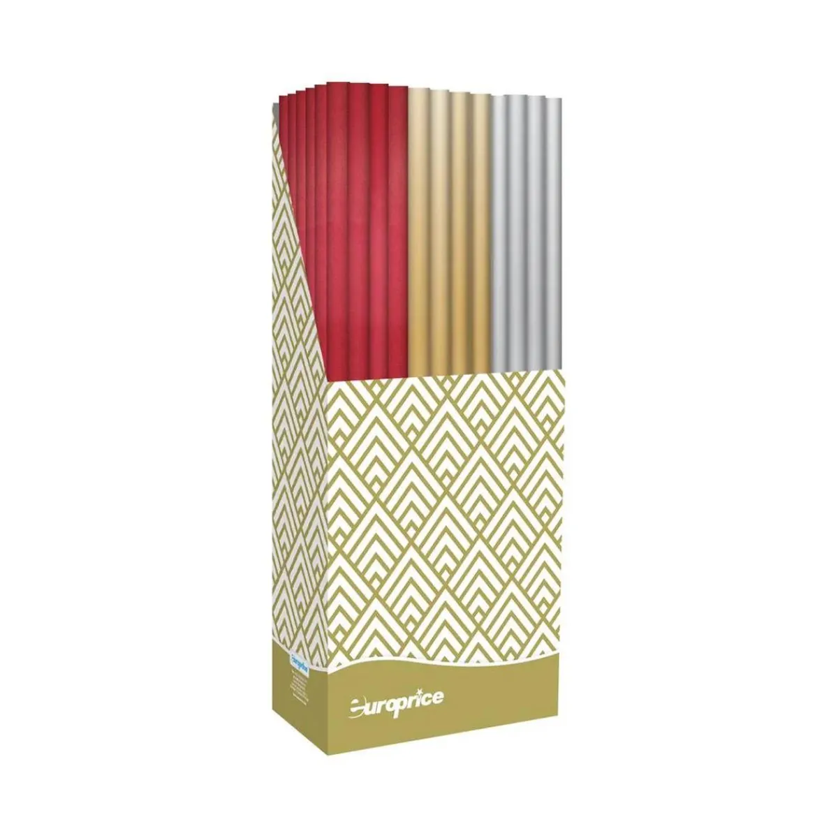EUROPRICE Artículos De Fiesta Y Regalos*Papel regalo dorado liso 70x200