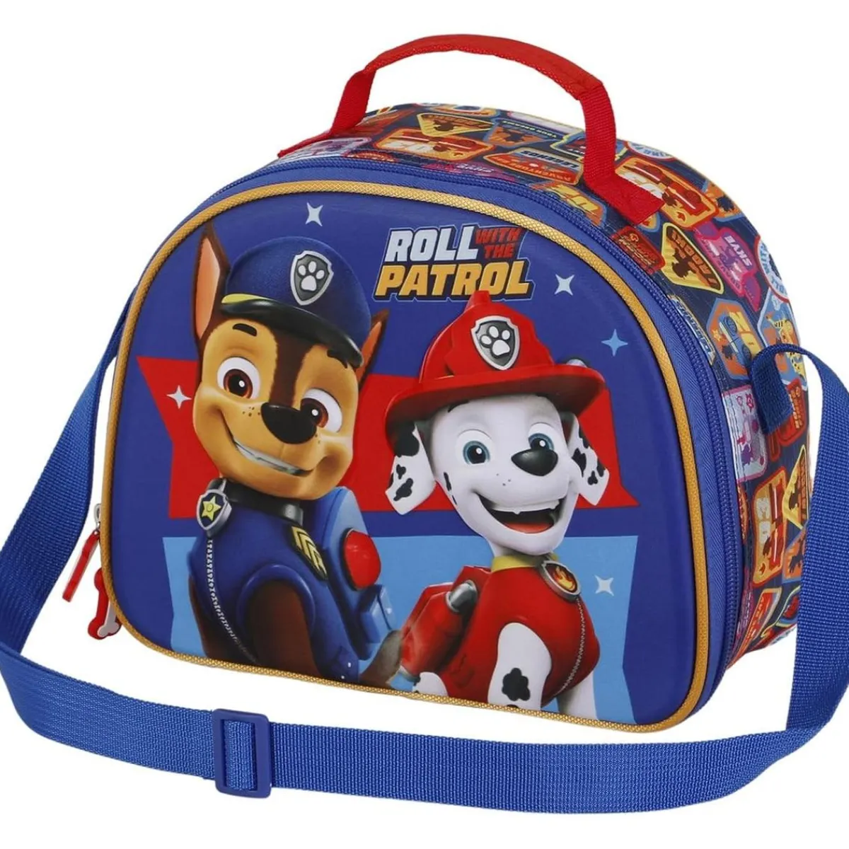 KARACTER MANIA Material Escolar*Patrulla Canina - Bolsa portamerienda 3D multicolor ㅤ