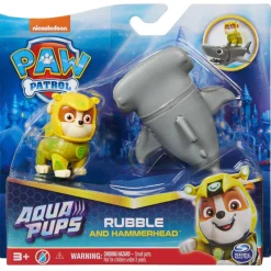 SPIN MASTER Coleccionables Y Mini Mundos*Patrulla Canina - Conjunto de figuras de acción Rubble Aqua Pups ㅤ