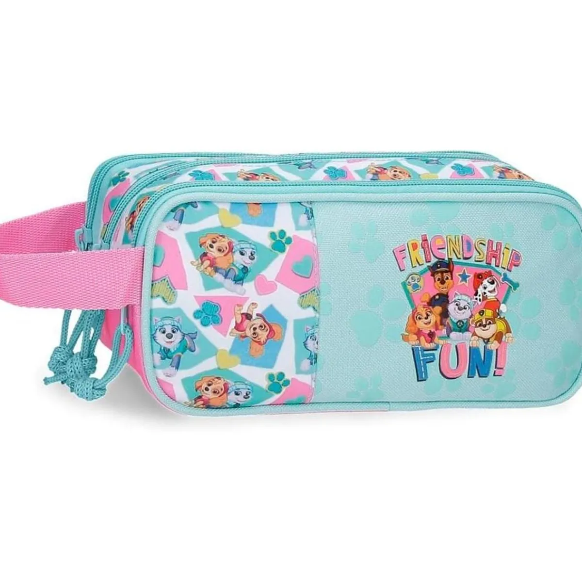 JOUMMA BAGS,S.L Material Escolar*Patrulla Canina - Estuche triple Patrulla Canina Friendship Fun 22x10x9 cm poliéster