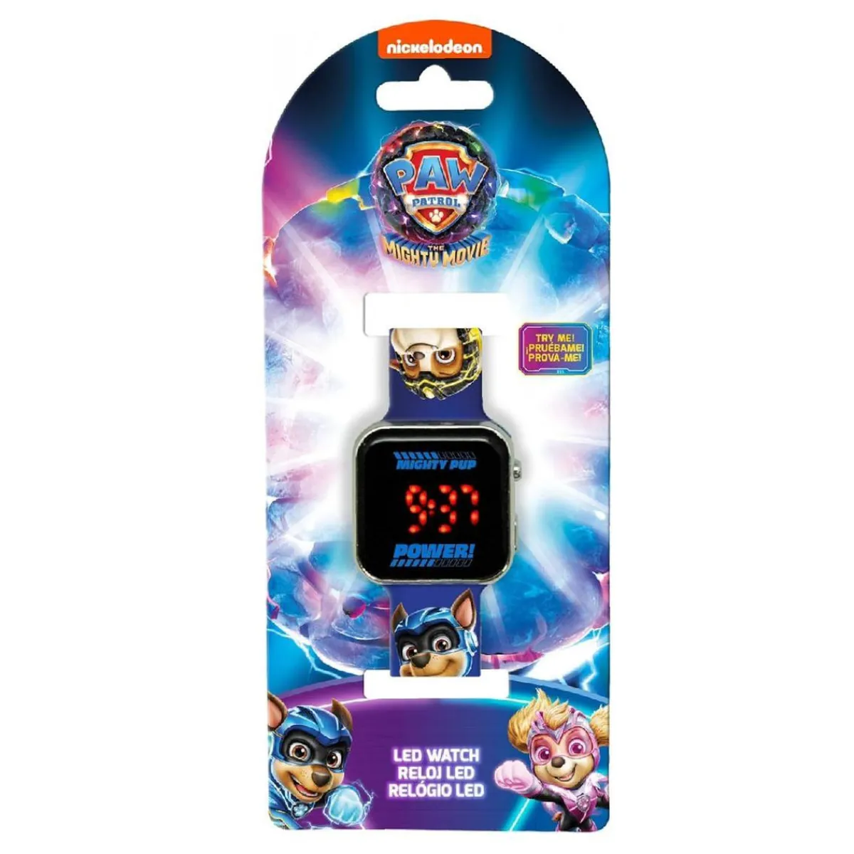 KIDS EUROSWAN S.L. Coleccionables Y Mini Mundos*Patrulla Canina - Reloj LED