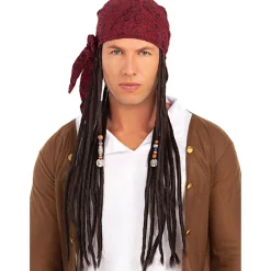 Funidelia Halloween|Disfraces*Peluca con pañuelo pirata