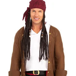 Funidelia Halloween|Disfraces*Peluca con pañuelo pirata