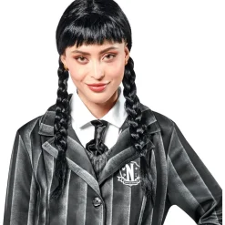 RUBIE'S Disfraces|Halloween*Peluca con trenzas y flequillo
