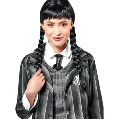 RUBIE'S Disfraces|Halloween*Peluca con trenzas y flequillo