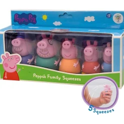 DEQUBE Coleccionables Y Mini Mundos*Peppa Pig - Pack 5 figuras de baño