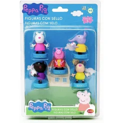 BIZAK Coleccionables Y Mini Mundos*Peppa Pig - Pack 5 sellos