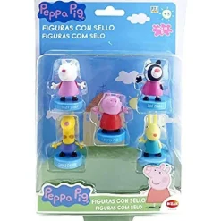BIZAK Coleccionables Y Mini Mundos*Peppa Pig - Pack 5 sellos