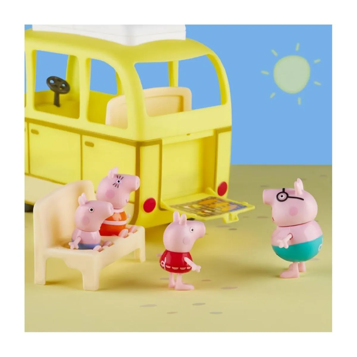PEPPA PIG Coleccionables Y Mini Mundos*- Playset a la playa con Peppa