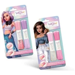 KIDS EUROSWAN S.L. Coleccionables Y Mini Mundos*Pintauñas multicolor con purpurina Wow Generation (Varios modelos) ㅤ